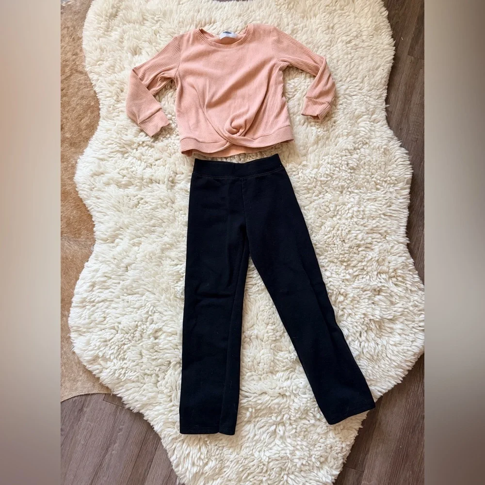 Old Navy Pink and Black Kids Matching Set